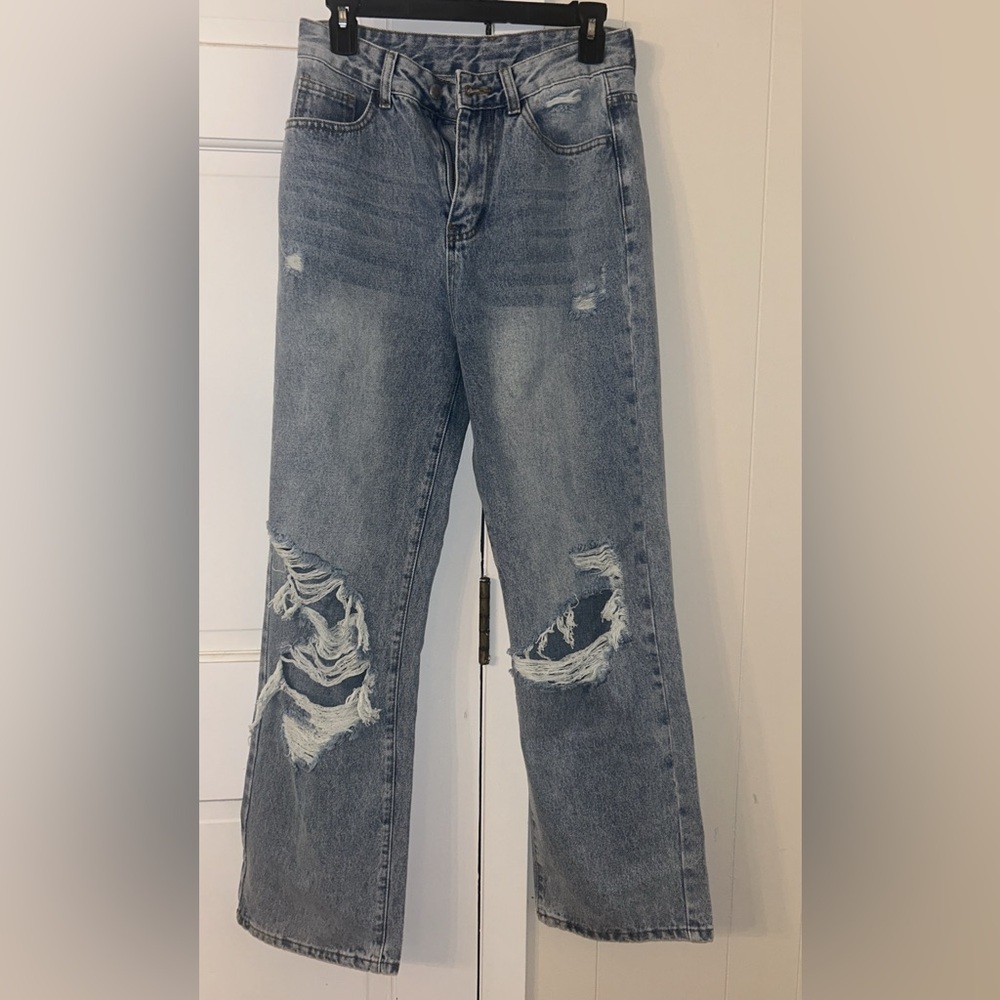 Wide leg jeans